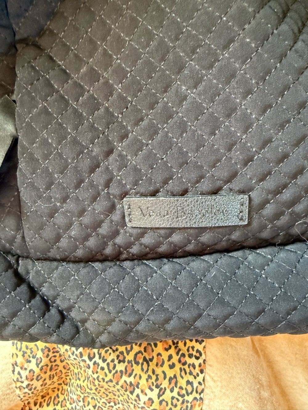Vera Bradley Black Quilted Backpack - Picture 4 of 4